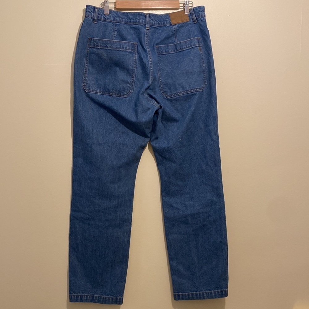 Madewell 90’ straight utility Blue Denim Straight-Leg Jeans size 32 - Picture 6 of 13